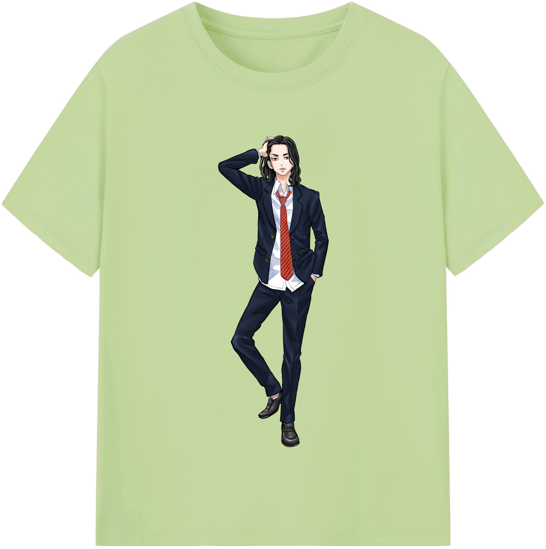 （画像用） 東京リベンジャーズ Tokyo Revengers 綿100％半袖Tシャツ（フロントプリント）